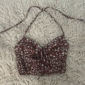 Shein Flower Cropped Top